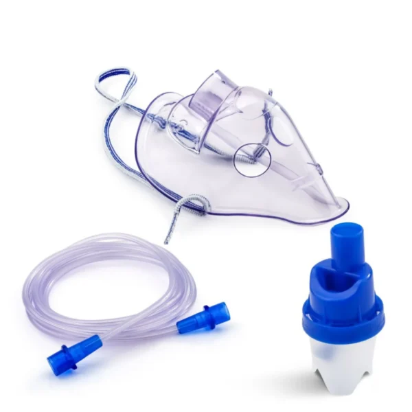 Nebülizatör Kiti – Maske, Hortum ve İlaç Haznesi